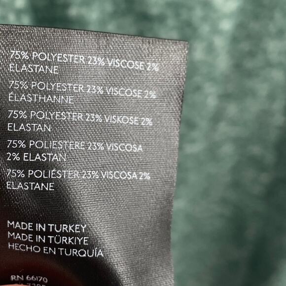 Anthropologie Maeve Fleece Sweater Cowl Neck Longline Tunic Teal Green Womens 2X - Picture 5 of 7